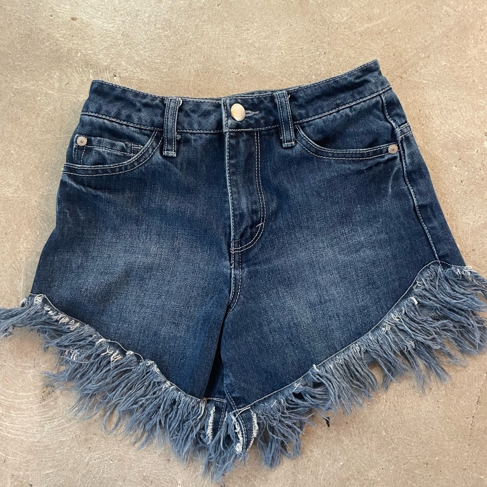 Habitual Big Girls High Waist Fringe Short Sz 10 girl